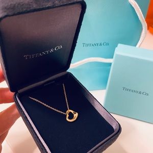 Authentic Tiffany & Co Heart Pendant Necklace